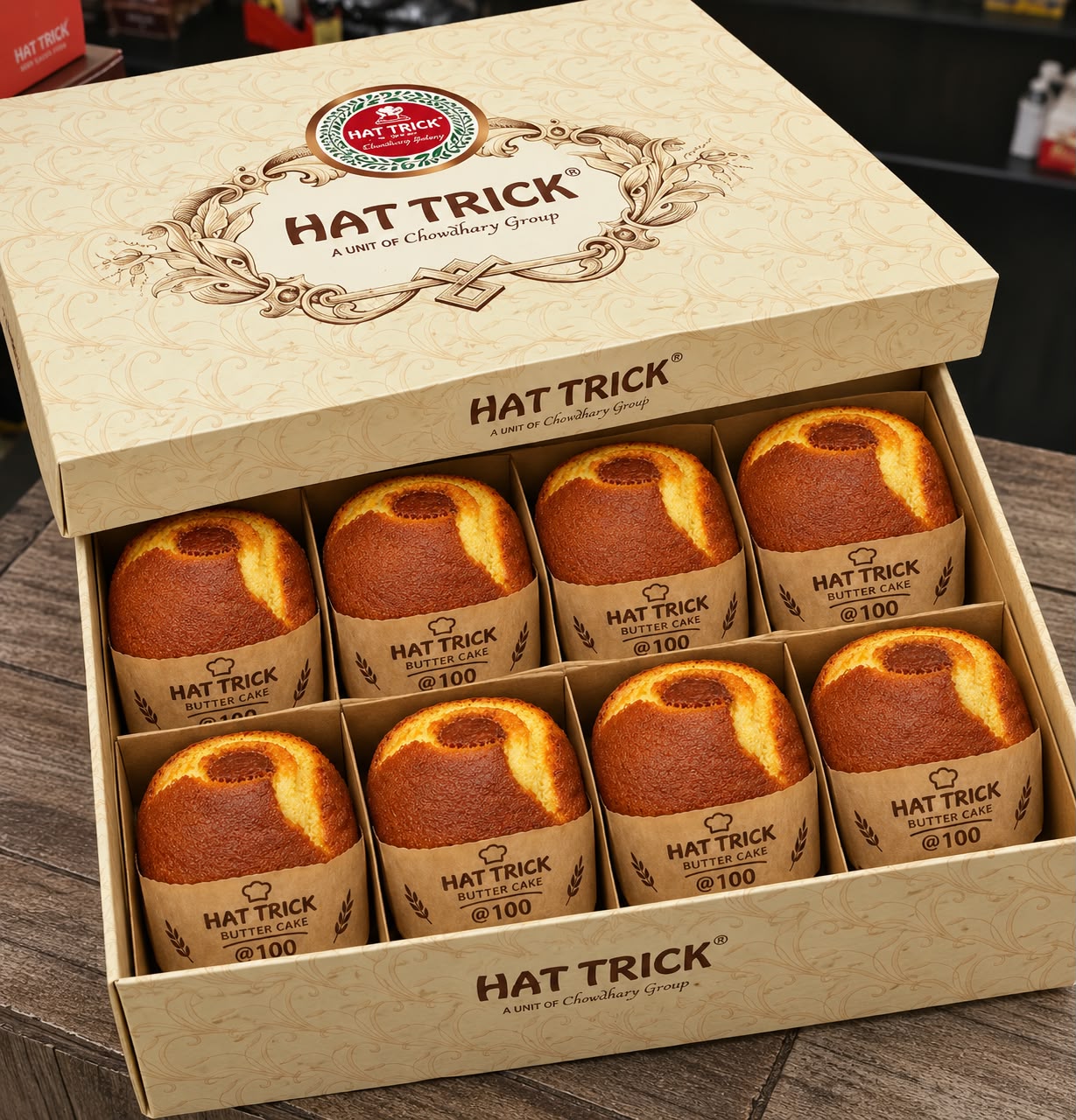 Plain Butter Cake by Hat Trick ( Pack of 8 Pieces)