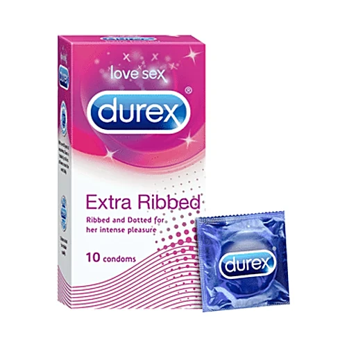 Durex Love Sex - Extra Ribbed Condom - 10 Condoms – image 1
