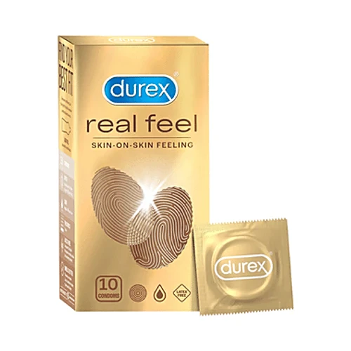 Durex Real Feel Skin on Skin Feeling Condoms - 10 condoms