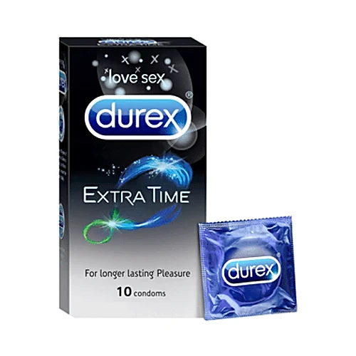 Durex Love Sex - Extra Time - For Longer Lasting Pleasure Condoms - 10 condoms