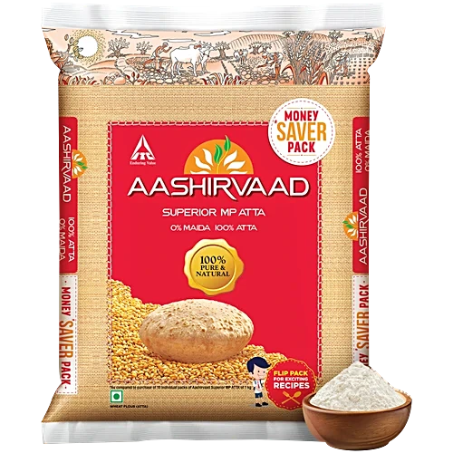 Aashirvaad 5Kg Shudh Chakki Atta (100% Atta, 0% Maida)
