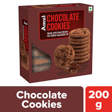 Amul Chocolate Cookies, Made With Amul Butter, 200g
