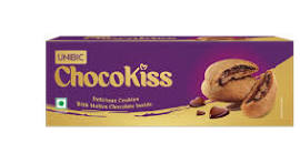 Unibic ChocoKiss, Chocolate Cookies with Molten Chocolate Inside, 50g